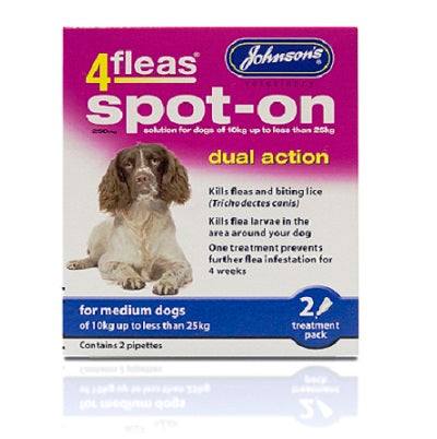 JVP 4Fleas Spot-On Dog Medium 2x6