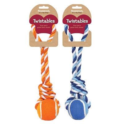 Rosewood Twistable Tennis Ball Tug