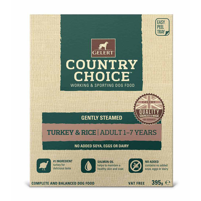 Gelert C Choice Tray Turkey 10x395g