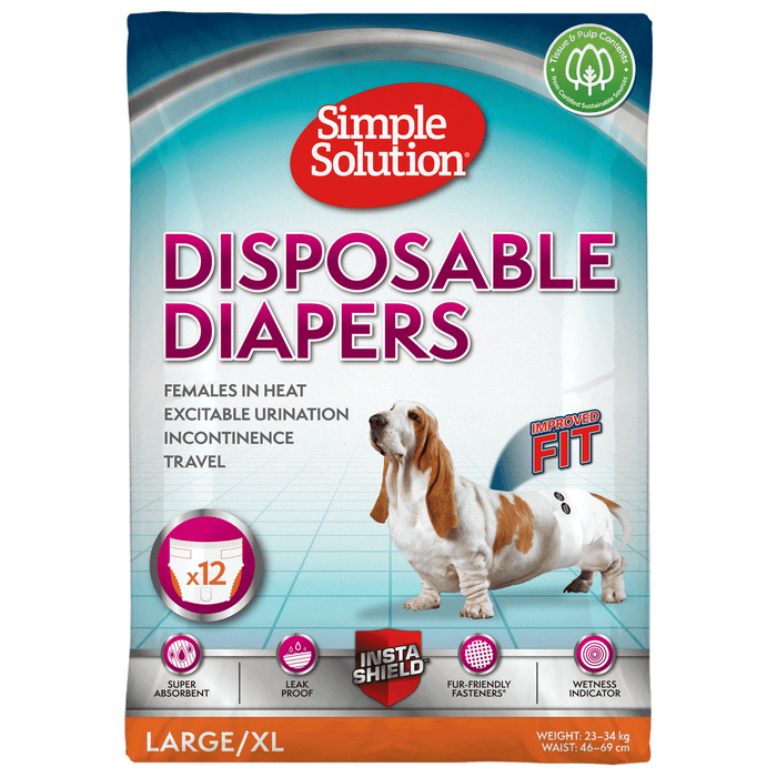 S Solution Bitch Disposable Diapers x12