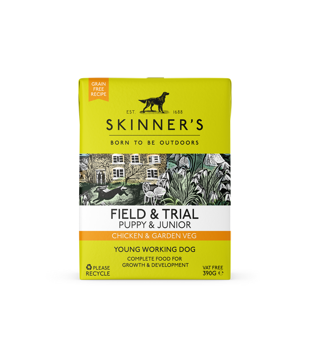 Skinners F&T Puppy GF Chicken 18x390g