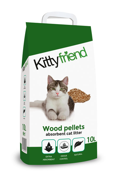 Kitty Friend Wood Pellets Cat Litter