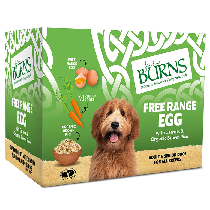 Burns Dog Tray Free Range Egg 6x395g