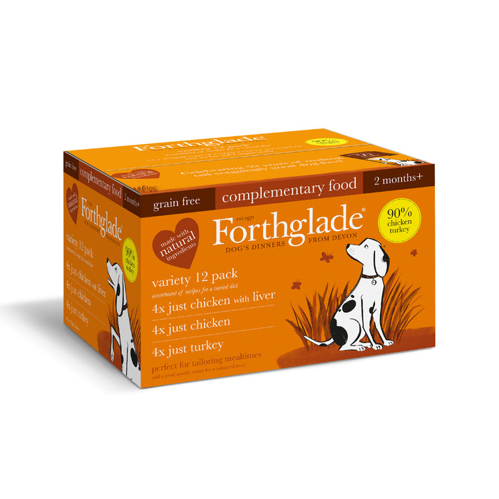 Forthglade Adlt Just GF Pltry Mix12x395g