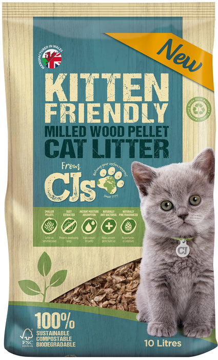 CJs Kitten Friendly Litter Pellets