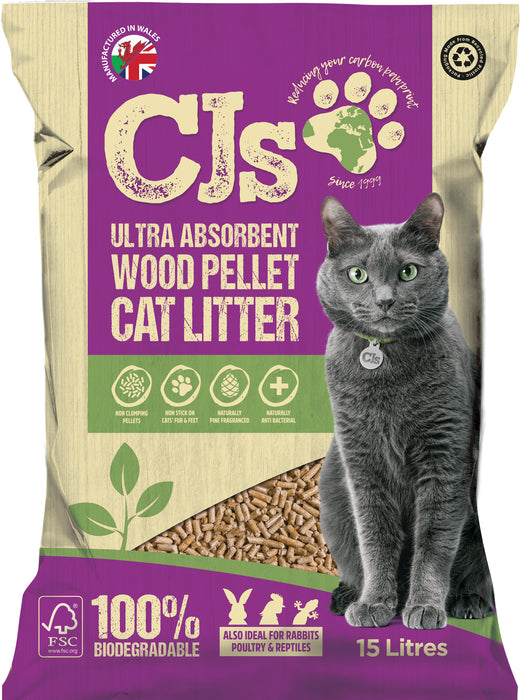 CJs Ultra Absorb Cat Litter Pellet