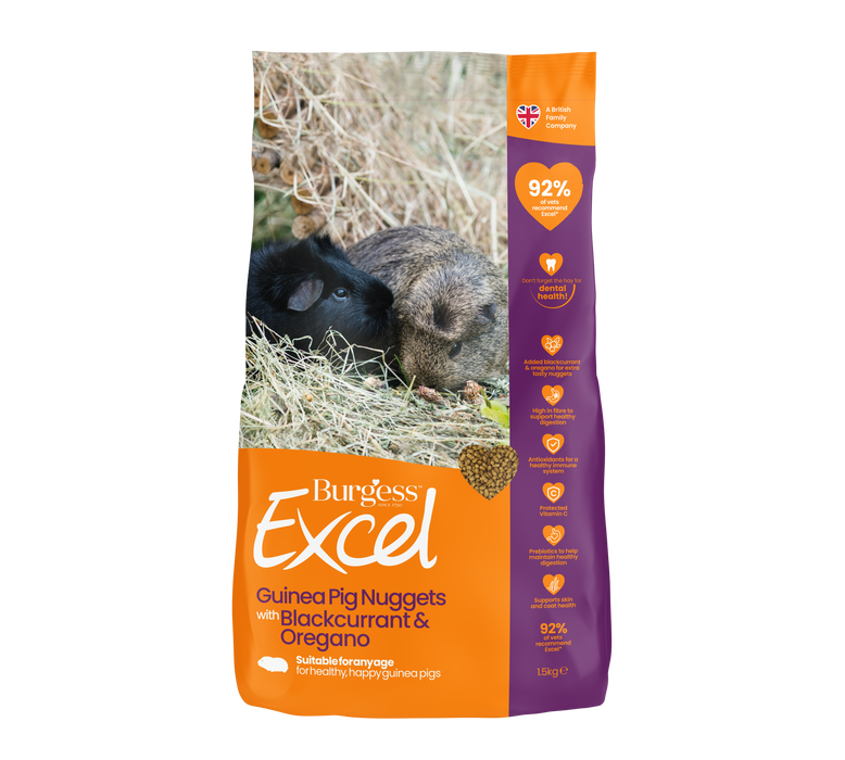 Burgess Excel Guinea Bk/Crn&Orgn 4x1.5kg