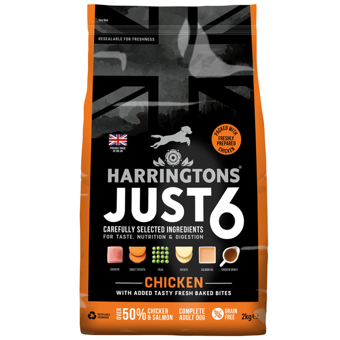 Harringtons Dog Just 6 Chicken 4x2kg