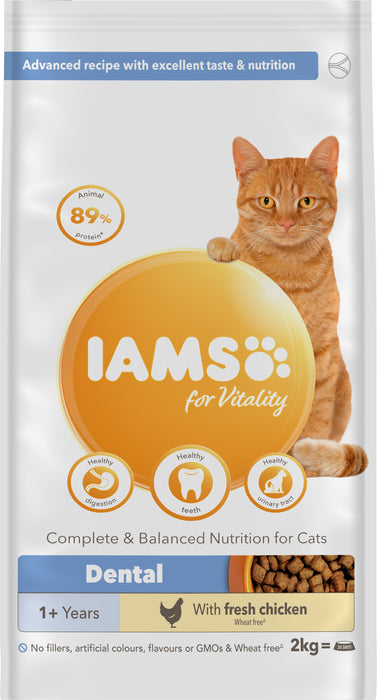 Iams Cat Adult Vitality Dental C 2x2kg