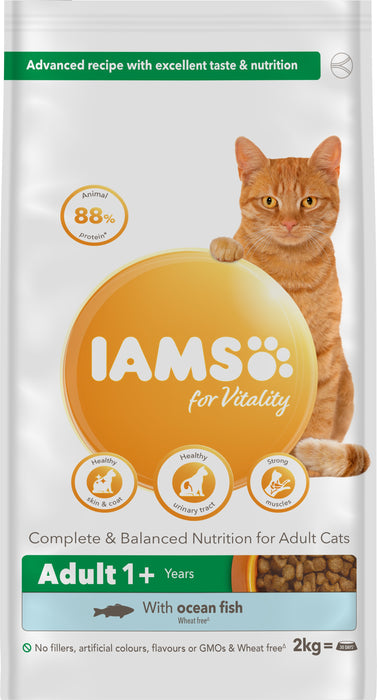 Iams Cat Adult Vitality Ocean Fish 2x2kg