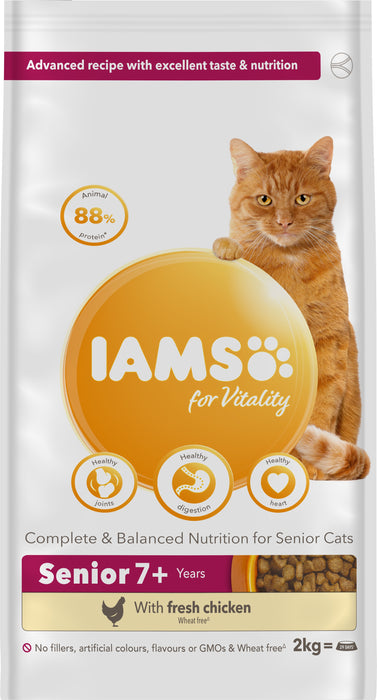 Iams Cat Senior Vitality Chicken 2x2kg