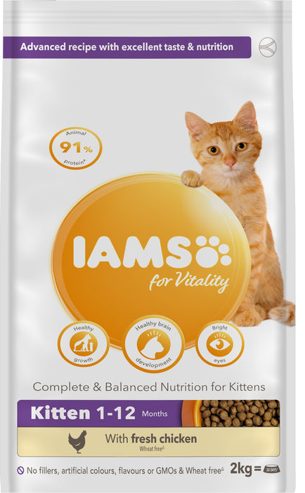 Iams Kitten Vitality Chicken 2x2kg