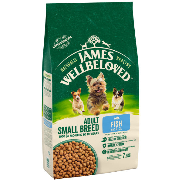 JW Dog Adult Sml Breed Fish&Rice