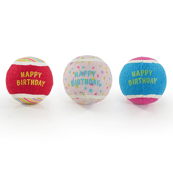 Rosewood Jolly Doggy B'day Balls 4x3pk