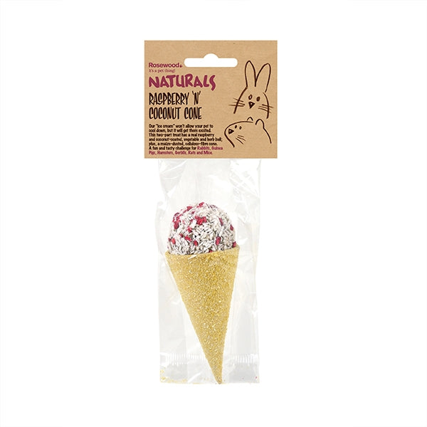 Naturals Rasbery 'n' Coconut Cone 6x70g