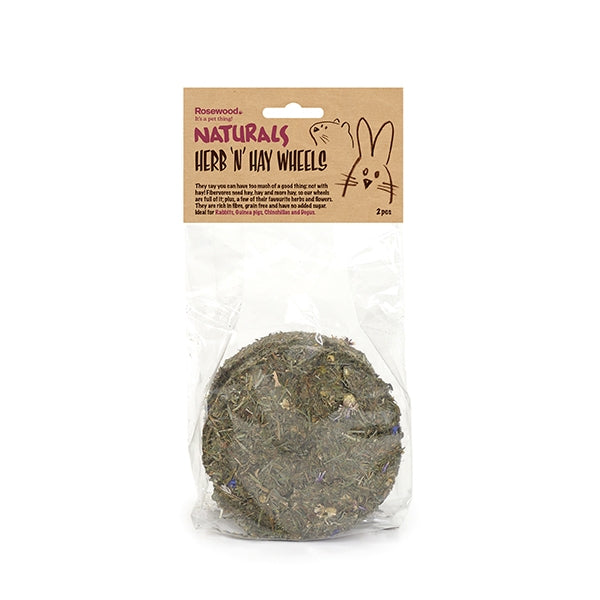 Naturals Herb 'n' Hay Wheel 2pc x5