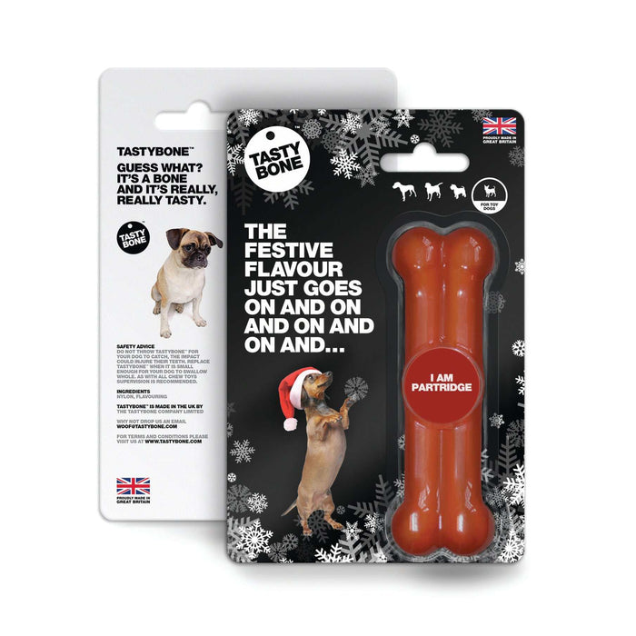 BFP Xmas Tasty Bone Partridge Toy/Puppy