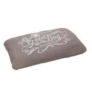 HOP Good Dog Linen Cushion S/M Grey