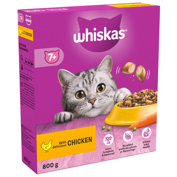 Whiskas Dry 7+ Chicken 5x800g