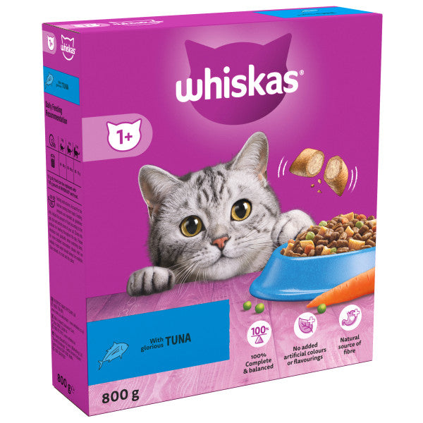 Whiskas Dry 1+ Tuna 5x800g