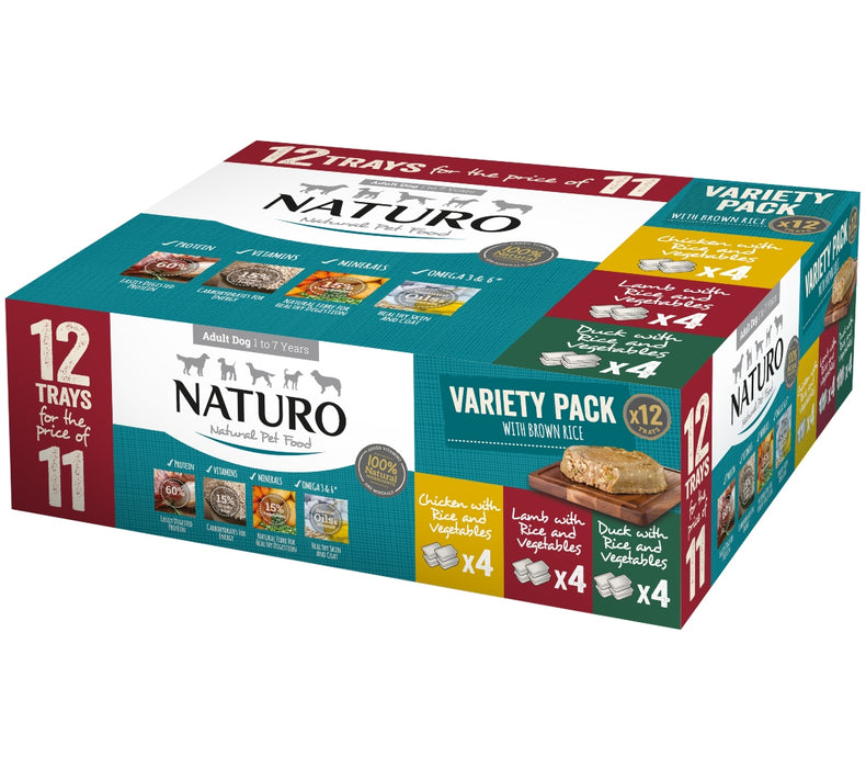 Naturo Adult Mixed R&V Tray 12/11x400g