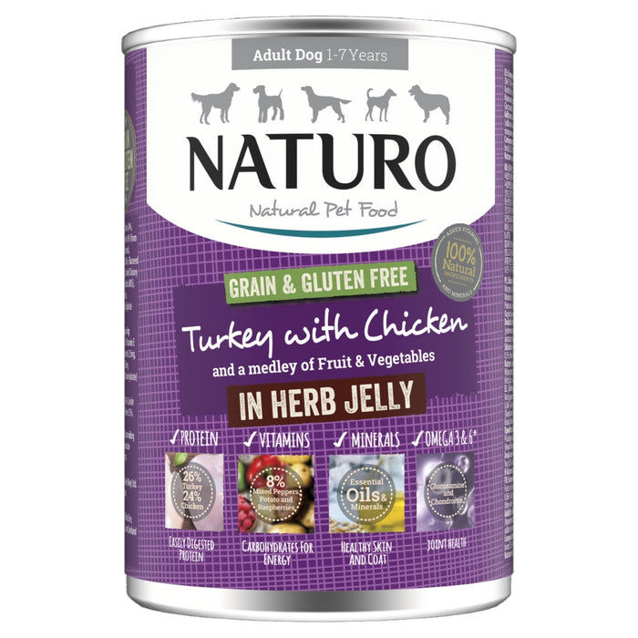 Naturo Adult GGF Turk Jel Tin 12x390g