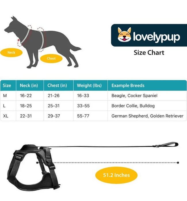 All-In-One LovelyPup Dog Harness + Retractable Leash ⭐⭐⭐⭐⭐