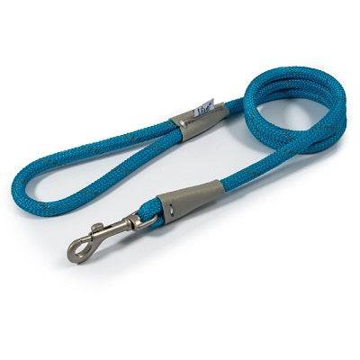 Ancol Viva Rope Refl Snap Lead Blue 1cmAncolLovelyPup.com