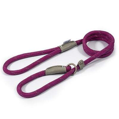 Ancol Viva Rope Refl Slip Lead Purp 1cmAncolLovelyPup.com