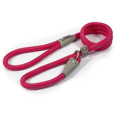 Ancol Viva Rope Refl Slip Lead Pink 12mmAncolLovelyPup.com