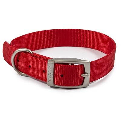 Ancol Viva Buckle Collar Red 28-36cmAncolLovelyPup.com