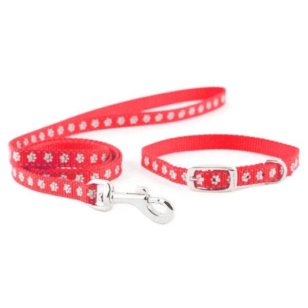 Ancol Nylon Puppy Collar & Lead Set RedAncolLovelyPup.com